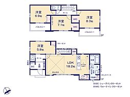 取手市井野3丁目　2号棟　新築戸建