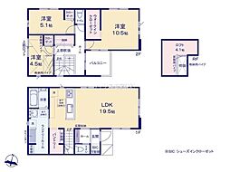 松戸市上本郷　2号棟　新築戸建て