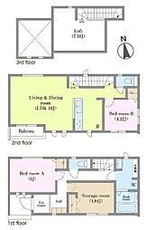 流山市南流山7丁目　A号棟　新築戸建