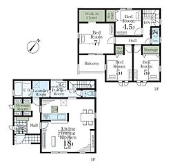 横浜市金沢区釜利谷西３丁目の一戸建て