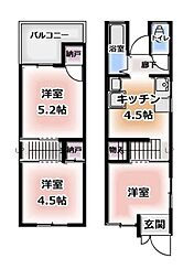 大東市御供田　中古テラス