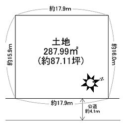 垂水区多聞台3丁目古家付き土地