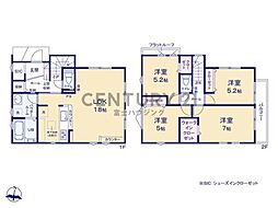 藤沢市城南1期　新築戸建1号棟　全3棟