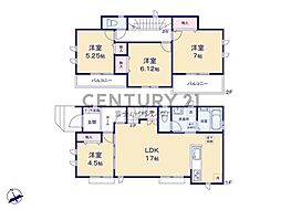 藤沢市大庭5221番　新築戸建B号棟　全3棟