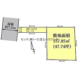 藤沢市鵠沼海岸6丁目 条件無売地 全1区画