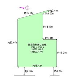 大和高田市大字池田249-3付近