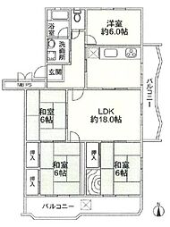 宝塚安倉第一団地 4号棟 301号室