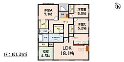 久留米市白山町2期　1号棟