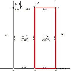 弘前市大字早稲田1丁目分譲地（A）