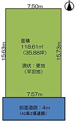 京都市中京区西ノ京冷泉町の土地