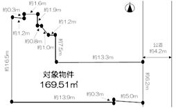 上京区中橋詰町　条件なし土地