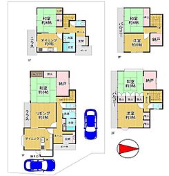 北区平野上柳町　中古戸建