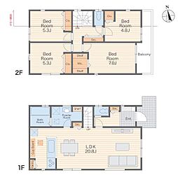 2号棟磯子区新築戸建 #全3棟 #2台駐車可