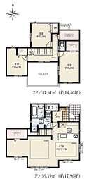 2号棟瀬谷区新築戸建 LDK23帖 床暖房 WIC