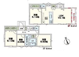 2号棟南区新築戸建 リビング階段 書斎