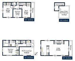 1号棟川崎市新築戸建 LDK18帖 ルーバル