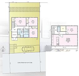 南区新築戸建 LDK18帖以上 WIC 前面道路6ｍ以上