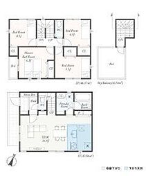 2号棟大和市新築戸建 2台駐車可 パントリー