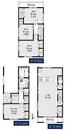 2号棟鶴見区新築戸建 浅野駅歩9分 ビルトイン車庫