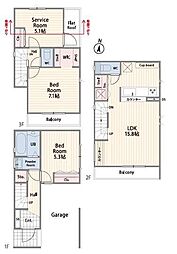 3号棟鶴見区新築戸建 ビルトイン車庫 WIC