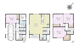 C号棟逗子市新築戸建 駅歩10分 WIC 駅より平坦