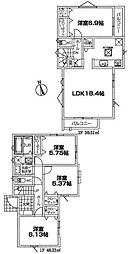 3号棟川崎市新築戸建 LDK18帖以上 南面道路