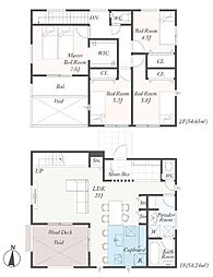 1号棟町田市新築戸建 カースペース2台 駅歩5分