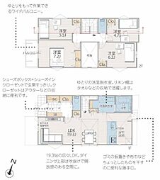 2号棟南区新築戸建 2台駐車可 LDK19帖以上