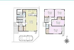 B号棟横須賀市新築戸建 LDK17帖 SIC 南道路