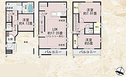 C号棟西区新築戸建 ビルトイン車庫 駅徒歩9分