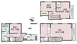 D号棟神奈川区新築戸建 ビルトイン車庫 納戸×2