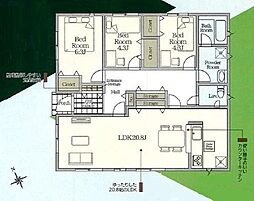 富津市下飯野　新築一戸建て　第3　1号棟