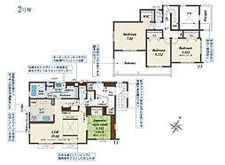 袖ケ浦市長浦駅前7丁目　1期　新築一戸建て　2号棟