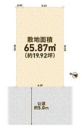 八王子市子安町1丁目　土地　建築条件なし