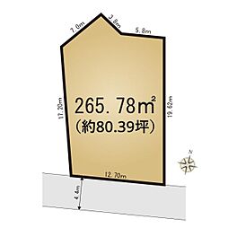 箕面市箕面８丁目の土地