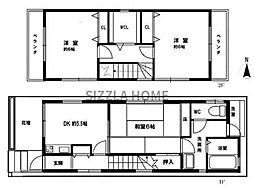 大阪市東住吉区湯里６丁目の一戸建て