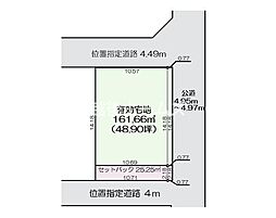 売地　江南区亀田新明町4丁目