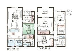 2号棟　新発田市諏訪町3丁目　第1　リーブルガーデン