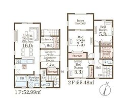1号棟　西区坂井東6丁目　第1　リーブルガーデン