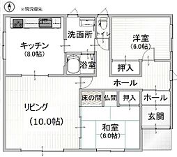 帯広市西25条南2丁目23-6　南向きの平家