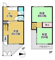 東大阪市六万寺町1丁目　中古戸建