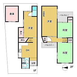 大東市御供田4丁目　中古テラス