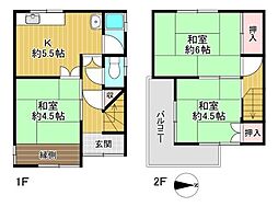 東大阪市布市町1丁目　中古戸建
