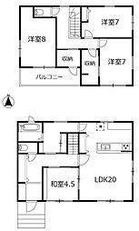 つくばみらい市富士見ヶ丘３丁目の一戸建て