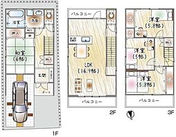 大阪市阿倍野区阿倍野筋５丁目の一戸建て