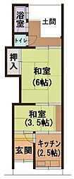 守口市金田町・貸家（6戸1左から2軒目）