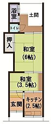 守口市金田町・貸家（6戸1・向かって右端）