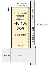 上京区北町　建築条件なし売土地