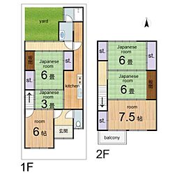 北区紫竹下梅ノ木町　中古戸建