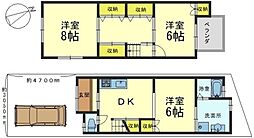 京都市山科区小山北溝町の一戸建て